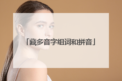藏多音字组词和拼音