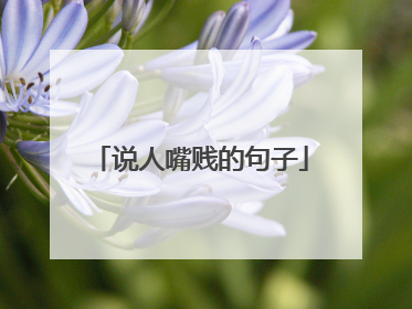 说人嘴贱的句子
