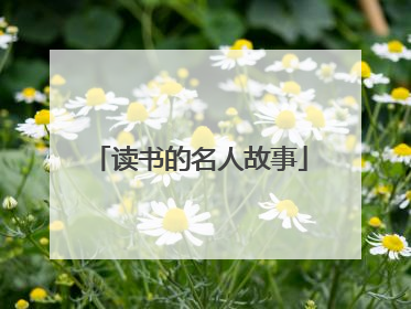 读书的名人故事