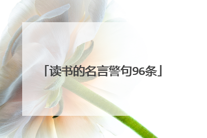读书的名言警句96条