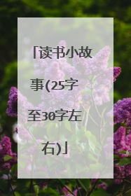读书小故事(25字至30字左右)