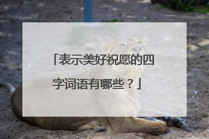 表示美好祝愿的四字词语有哪些？