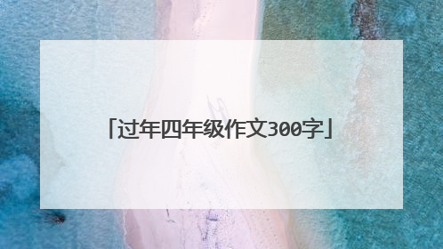 过年四年级作文300字