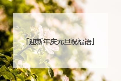 迎新年庆元旦祝福语