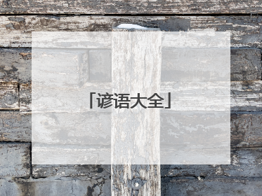 谚语大全