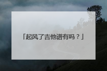 起风了吉他谱有吗？