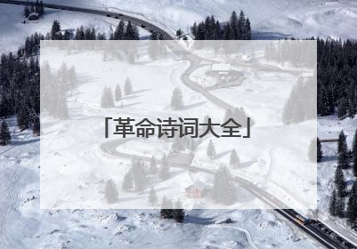 革命诗词大全