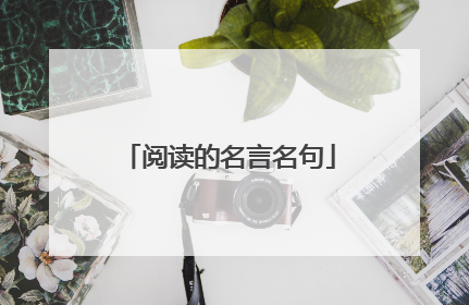 阅读的名言名句