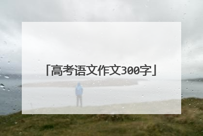 高考语文作文300字