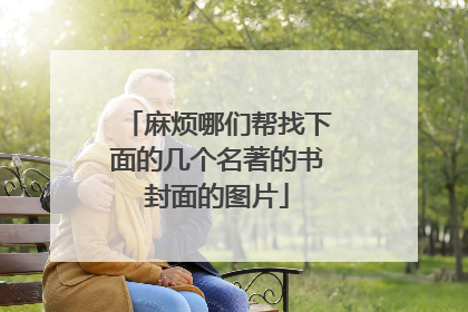 麻烦哪们帮找下面的几个名著的书封面的图片