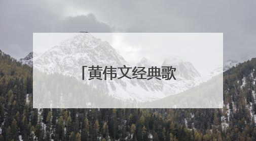 黄伟文经典歌词 黄伟文经典歌词有什么