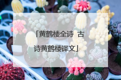 黄鹤楼全诗 古诗黄鹤楼译文