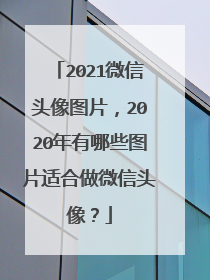 2021微信头像图片，2020年有哪些图片适合做微信头像？