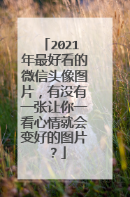 2021年最好看的微信头像图片，有没有一张让你一看心情就会变好的图片？