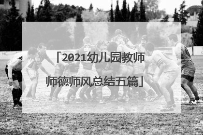 2021幼儿园教师师德师风总结五篇
