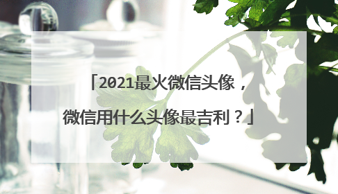 2021最火微信头像，微信用什么头像最吉利？