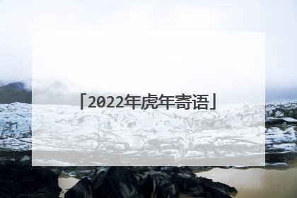 2022年虎年寄语