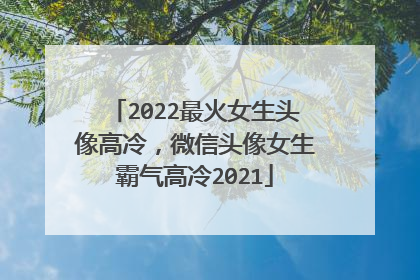 2022最火女生头像高冷，微信头像女生霸气高冷2021
