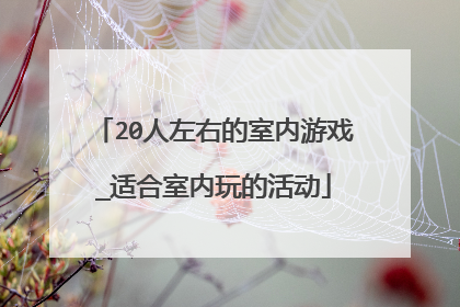 20人左右的室内游戏_适合室内玩的活动