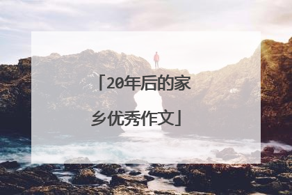 20年后的家乡优秀作文