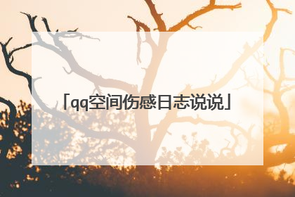 qq空间伤感日志说说